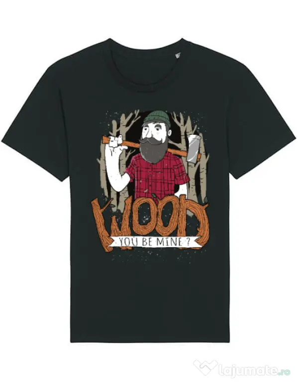 Tricou STANLEY STELLA barbat Wood you be mine Negru