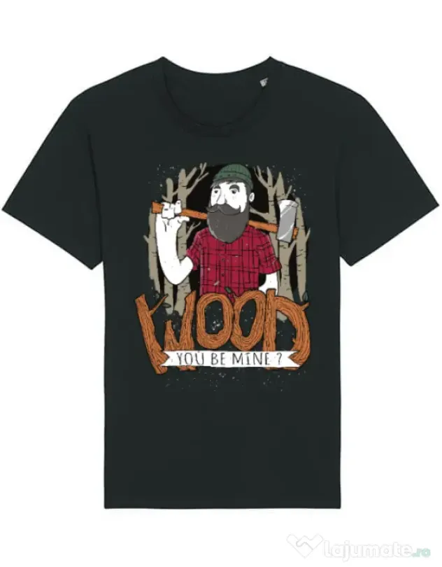 Tricou STANLEY STELLA barbat Wood you be mine Negru