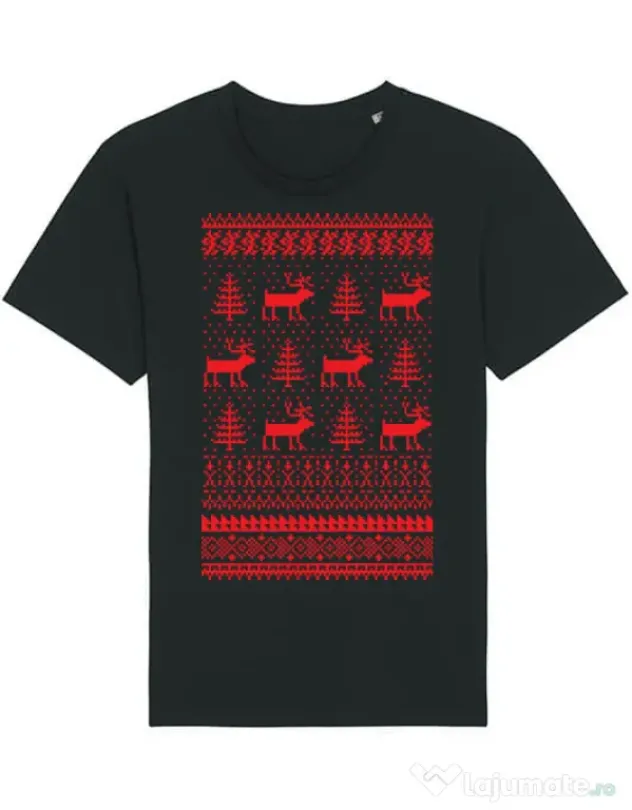 Tricou STANLEY STELLA barbat Reindeers Negru