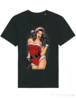 Tricou STANLEY STELLA barbat Sexy Santa Girl Negru