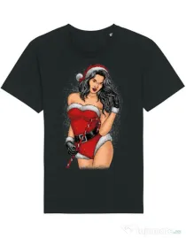 Tricou STANLEY STELLA barbat Sexy Santa Girl Negru
