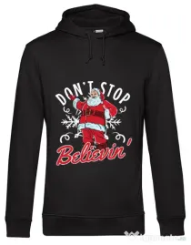Hoodie barbat cu gluga Dont stop believin Negru