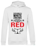 Hoodie barbat cu gluga White Christmas Alb