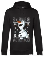 Hoodie barbat cu gluga Worth melting for Negru