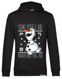 Hoodie barbat cu gluga Worth melting for Negru