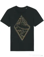 Tricou STANLEY STELLA barbat Mountain waterfall Negru