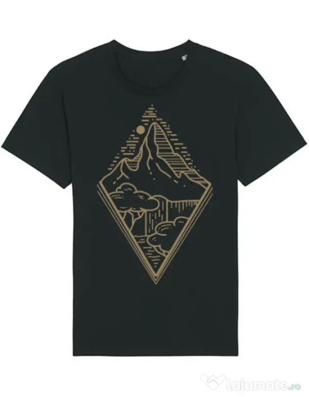 Tricou STANLEY STELLA barbat Mountain waterfall Negru