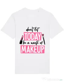 Tricou STANLEY STELLA barbat A waste of makeup Alb