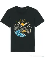 Tricou STANLEY STELLA barbat Camp river Negru