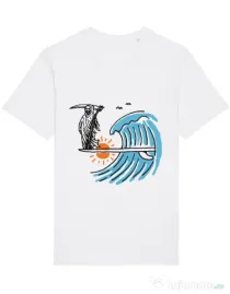 Tricou STANLEY STELLA barbat Grim surfer Alb