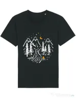 Tricou STANLEY STELLA barbat Night camping Negru