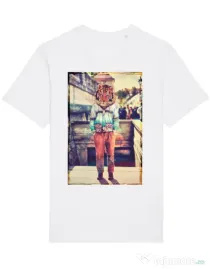 Tricou STANLEY STELLA barbat Tiger head Alb