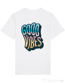 Tricou STANLEY STELLA barbat Good vibes Alb