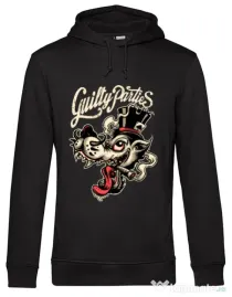 Hoodie barbat cu gluga Guilty parties Negru