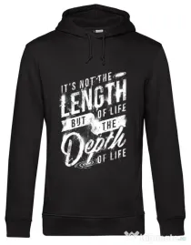 Hoodie barbat cu gluga Depth of life Negru