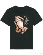 Tricou STANLEY STELLA barbat Pray for pizza Negru