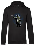 Hoodie barbat cu gluga Zombie pop Negru