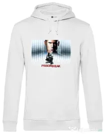 Hoodie barbat cu gluga Trapped Alb