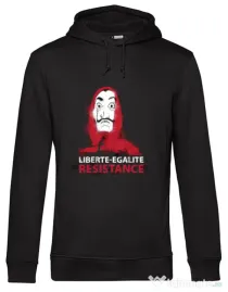 Hoodie barbat cu gluga Symbol of resistance Negru