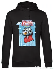 Hoodie barbat cu gluga Cleaning league toilet paper Negru