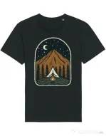 Tricou STANLEY STELLA barbat Camp mountain night Negru