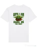 Tricou STANLEY STELLA barbat Cute I am Alb