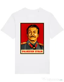 Tricou STANLEY STELLA barbat Sylvester Stalin Alb