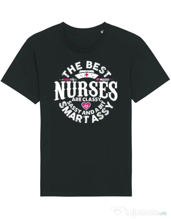 Tricou STANLEY STELLA barbat Best nurses Negru
