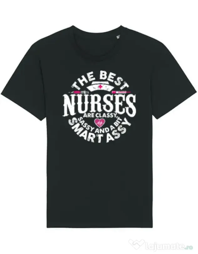 Tricou STANLEY STELLA barbat Best nurses Negru