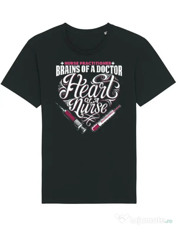 Tricou STANLEY STELLA barbat Nurse practicioner Negru