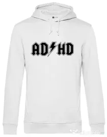 Hanorac barbat cu gluga ADHD Alb