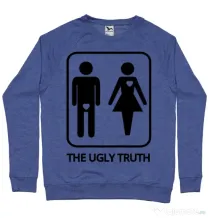 Bluza Burlaci ADLER The ugly truth Albastru melanj