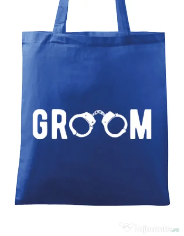 Sacosa personalizata Mire Groom Albastru regal