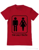 Tricou Burlaci ADLER The ugly truth Rosu