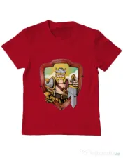 Tricou ADLER copil The Barbarian Rosu 