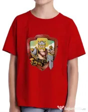 Tricou ADLER copil The Barbarian Rosu 
