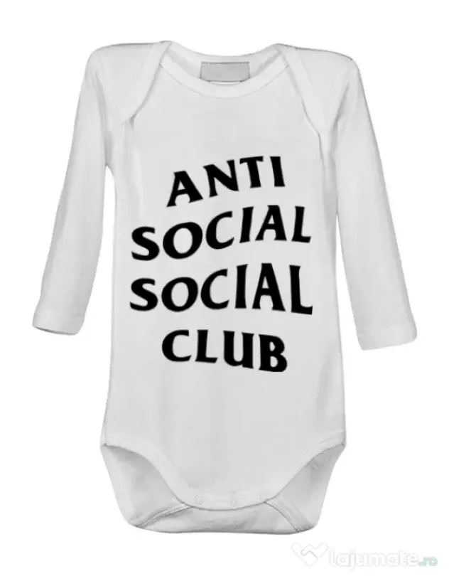 Baby body Anti social Club Alb