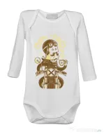 Baby body Coffee Racer Alb