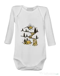 Baby body Hidden Paradise Alb