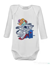 Baby body Space Slider Alb