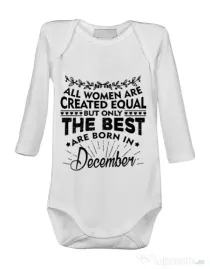 Baby body The best women are born in December Alb