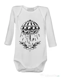 Baby body Umbrella Tattoo Alb