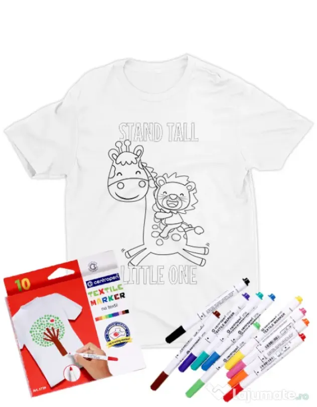 Tricou de colorat Stand tall little one
