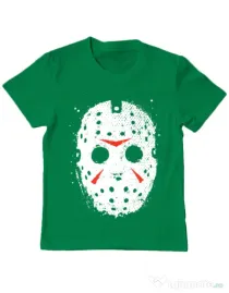 Tricou ADLER copil Jason Mask Verde mediu