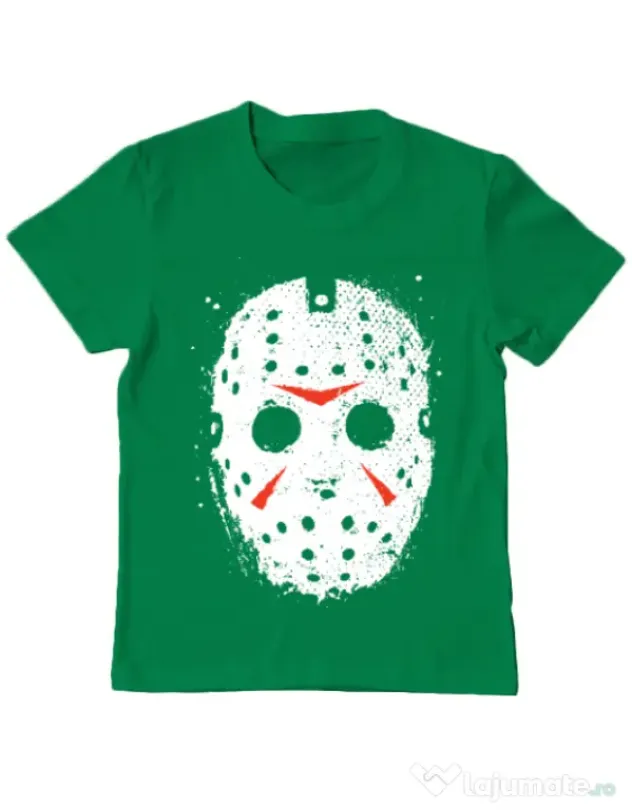Tricou ADLER copil Jason Mask Verde mediu