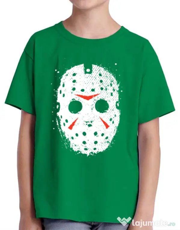Tricou ADLER copil Jason Mask Verde mediu
