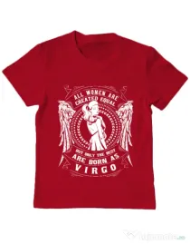 Tricou ADLER copil The best women are born as Virgo Rosu