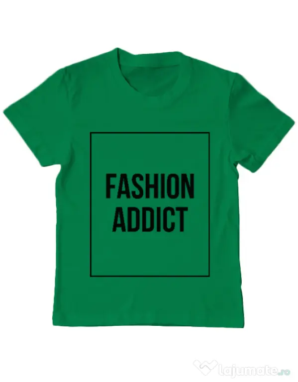 Tricou ADLER copil Fashion addict Verde mediu