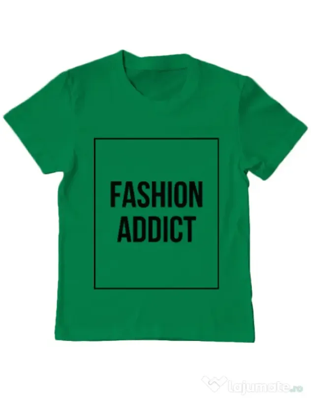 Tricou ADLER copil Fashion addict Verde mediu