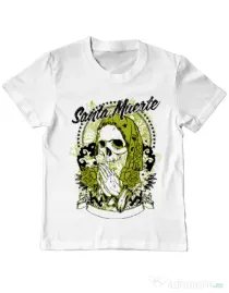 Tricou ADLER copil Holy death Alb